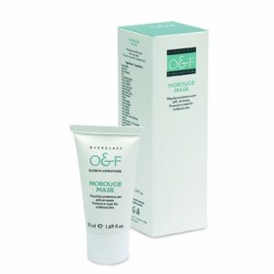 Maschera viso pelle arrossata